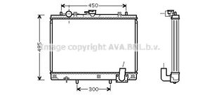 Радіатор охолодження двигуна MITSUBISHI L200/300, AVA COOLING (MT2161)
