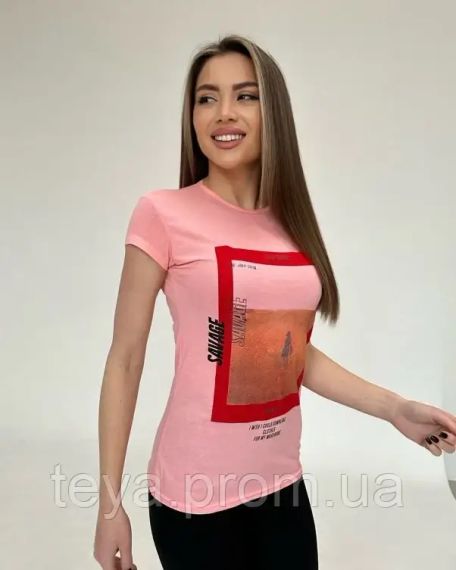 Футболка для жінок колір рожевий FI_007616 | Зображення 2