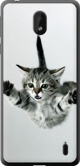 Чехол на Nokia 1 Plus Летящий котёнок "2322u-1677-17620"