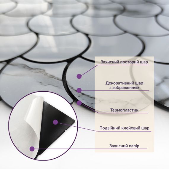 Самоклеюча PET мозаїка 300х300х4мм SW-00001666 | Зображення 4