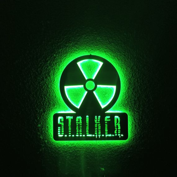 Панно декоративне картина на стіну Сталкер LED підсвітка 16 кольорів пульт 350х400 acr-p000200 | Зображення 6