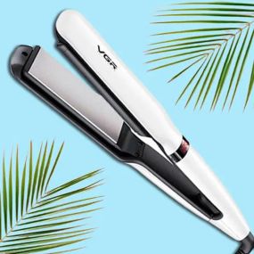 Плойка профессиональная утюжок для выравнивания волос ⅤGR Ⅴ 556 щипцы для выпрямления с регулировкой температуры с турмалиновым покрытием