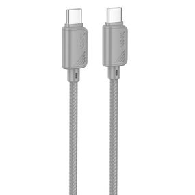 Дата кабель Hoco X113 Beneficio Type-C to Type-C 60W (1m) Gray