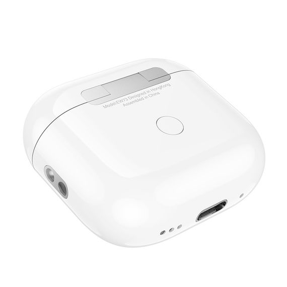 Беспроводные TWS наушники Hoco EW73 Randy with Touch Screen White | Зображення 5