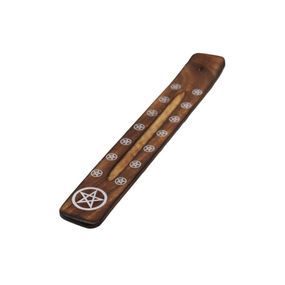 Подставка под аромапалочки из мангового дерева с выжженной отделкой Звезда 5056368312847-1