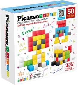 Конструктор магнітний BUILDING CUBES PMC50/23645 PICASSO TILES, 50 деталей, у коробці