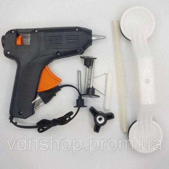 Інструмент для видалення вм'ятин на авто Clefers Pops-a-Den- Рихтування своїми руками - Клей, Пістолет, Присоска в комплекті UT-83 | Зображення 1