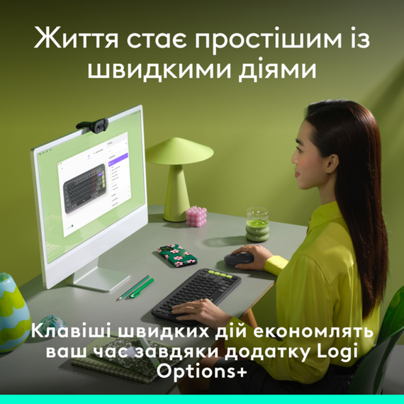 Клавіатура Logitech POP Icon Keys Bluetooth UA Graphite (920-013157) | Зображення 3
