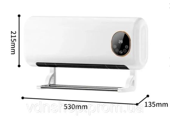 Обогреватель настенный кондиционер SOKANY SK-18035 2000 Вт с пультом и сушилкой | Зображення 3