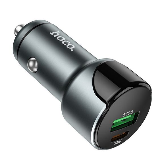АЗУ Hoco Z42 PD 20W + QC3.0 (1USB/3A) Серый | Зображення 2