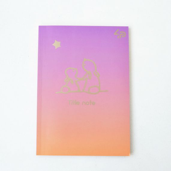 Блокнот 4Profi "Gradient Title note" rabbit 64 арк. формат B6 901739