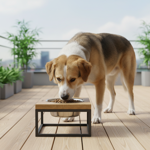 Миска на подставке для больших собак Hollky Base Solo XL (1 × 1,8 л) Solo XL-262620-BLNT | Зображення 9