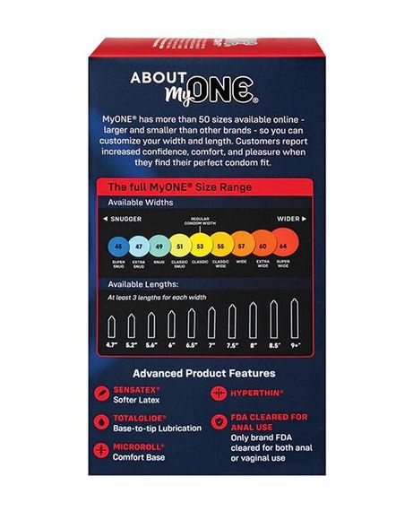 Презервативи MyONE Super Wide & Long 10 шт, картонна коробка | Зображення 1