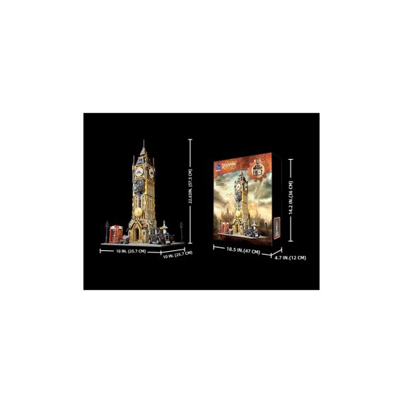 Конструктор Pantasy Original - Steampunk Парк Годинникова вежа в стилі стімпанк (85008) | Зображення 5