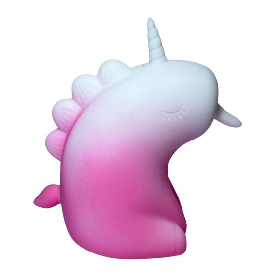 Стимулятор клітора з довгим обертовим язичком UNIVIBE Єдиноріг, 10 режимів, градієнт біло-рожевий Sex Aura | Зображення 6