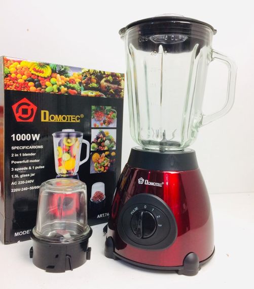 Блендер Domotec MS 6611 Красный 1000w | Зображення 2