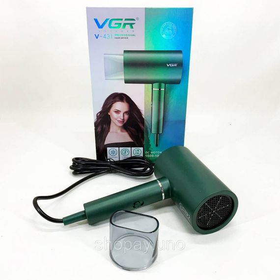 Профессиональный фен оригинал VGR, Фен для укладки с холодным обдувом для укладки средних волос VH-62 | Зображення 5