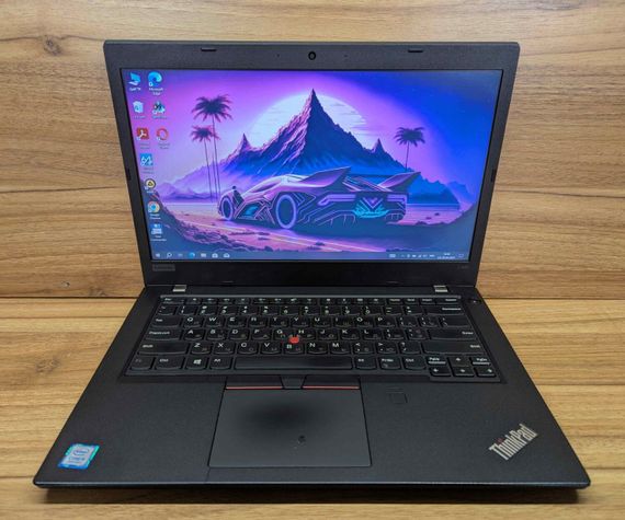 Ультрабук Б-клас Lenovo ThinkPad L480 / 14" (1366x768) TN / Intel Core i5-8250U (4 (8) ядра по 1.6 - 3.4 GHz) / 8 GB DDR4 / 240 GB SSD / Intel UHD Graphics 620 / WebCam / TouchID / Windows 10 б/в | Зображення 1