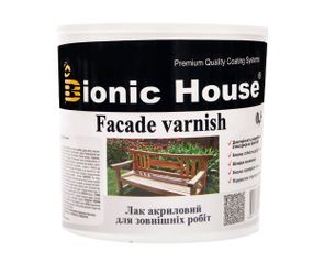 Facade Varnish Bionic-House лак для наружных работ по дереву