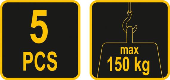 Набір транспортер переміщення меблів вага 150кг висота 70мм VOREL-87245 | Зображення 4