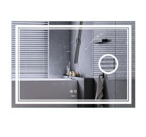 Дзеркало Mixxus Premium QUADRO MR20-120x80 (LED Touch, Anti-fog, лінза) (MP6624)