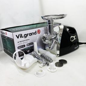 Мясорубка с насадками для нарезки овощей ViLgrand, Мощные мясорубки бытовые, Мясорубки для кафе FG-33