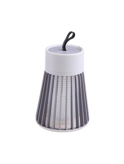 Пастка-лампа від комах Mosquito killing Lamp YG-002 від USB з LED підсвічуванням Сіра | Зображення 1