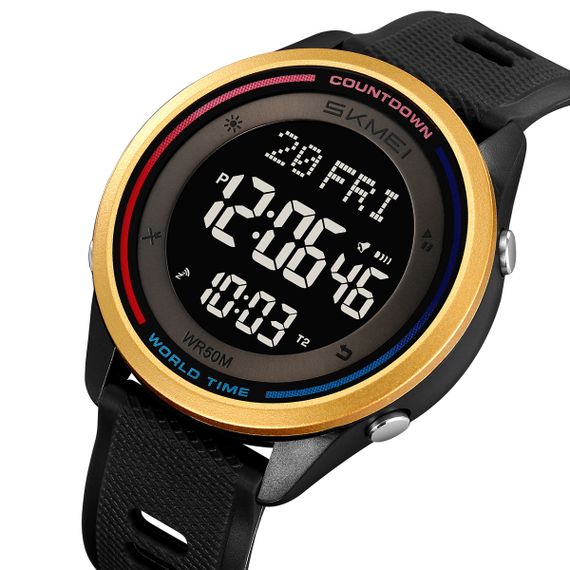 Спортивний чоловічий годинник Skmei 2348BKGD Black-Gold | Зображення 2