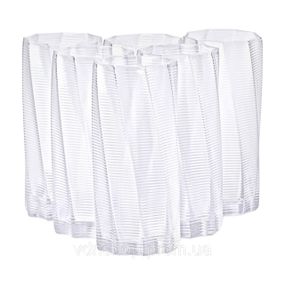 Набор из 6 высоких стаканов, 500 мл, для лимонада, воды, сока и коктейлей HP-16-17