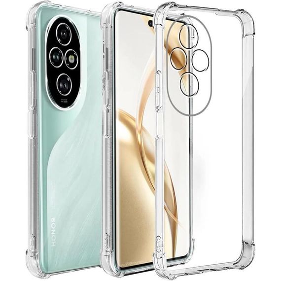 TPU чохол GETMAN Ease logo посилені кути Full Camera для Honor 200 Безбарвний (прозорий)