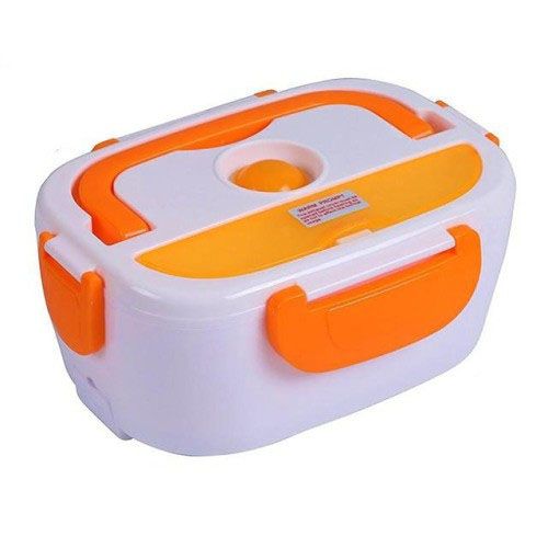 Ланч бокс електричний із підігрівом Lunch Heater 220V Pro, контейнер для їжі з відсіками. ST-593 Колір: помаранчевий | Зображення 7