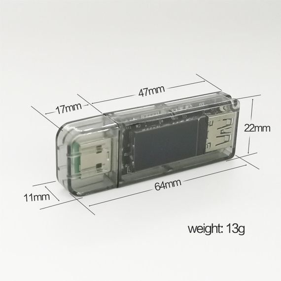 USB тестер струму, напруги, потужності 4-30В 0-5А 2xUSB з таймером | Зображення 5