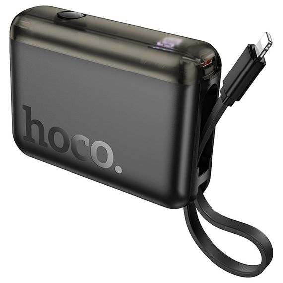 Портативний ЗП Power Bank Hoco J139 Hero 22.5W+PD20W + Lightning 10000 mAh Black | Зображення 1