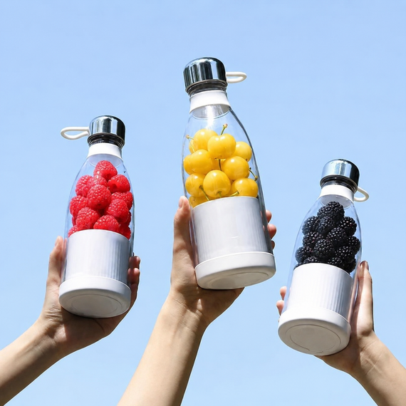 Портативний блендер у пляшці MINI JUICER / Блендер-пляшка 350 мл Блендер акумуляторний 40 Вт | Зображення 1
