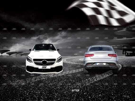 Комплект обвісів під AMG GLE63 для Mercedes GLE coupe C292 2015-2019рр | Зображення 5