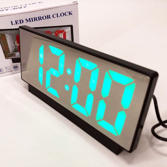 Електронні настільні LED годинники від USB VST-897-4 з будильником та термометром | Зображення 1