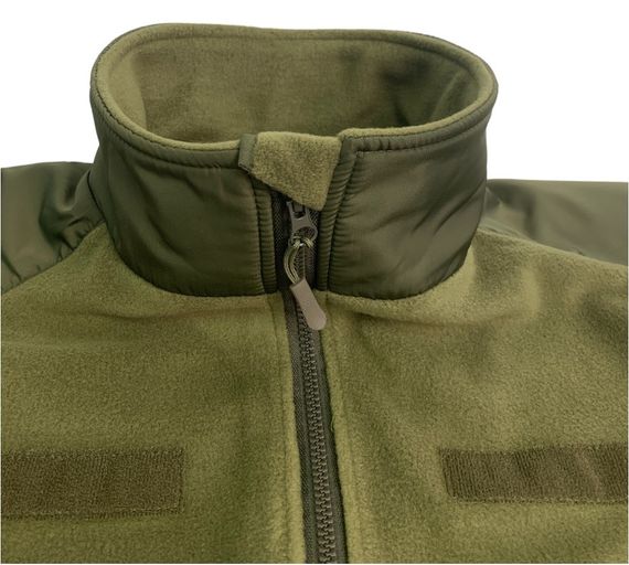 Кофта Tactic4Profi флис хаки на молнии с планкой с вышивкой Тризуб Воля р. 2XL (52) | Зображення 5