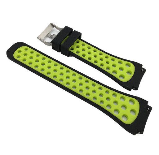 Спортивный ремешок с перфорацией Primo для часов Xiaomi Amazfit GTR 47 mm - Black&Green | Зображення 1
