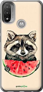 Чохол на Motorola E20 Єнотик з кавуном "4605u-2509-2448"