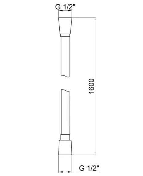Шланг для душу Kroner KRM - C607 Anti-Twist 160 см (CV027221) | Зображення 1