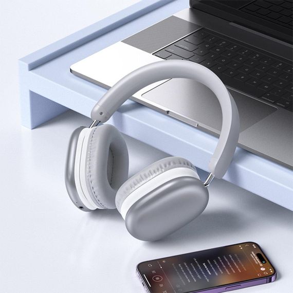 Беспроводные наушники BOROFONE BO27 Rhyme BT headphones Silver | Зображення 2