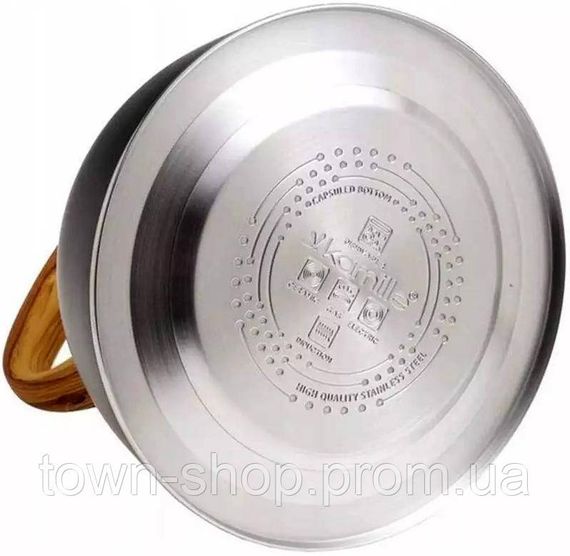 Чайник Kamille Whistling Kettle Black 3л из нержавеющей стали со свистком (черный) KM-0854 | Зображення 2