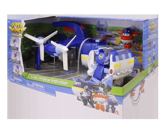 Ігровий набір Super Wings 2-in-1 Police Patroller 2в1 Поліцейський транспорт (EU740834) | Зображення 1