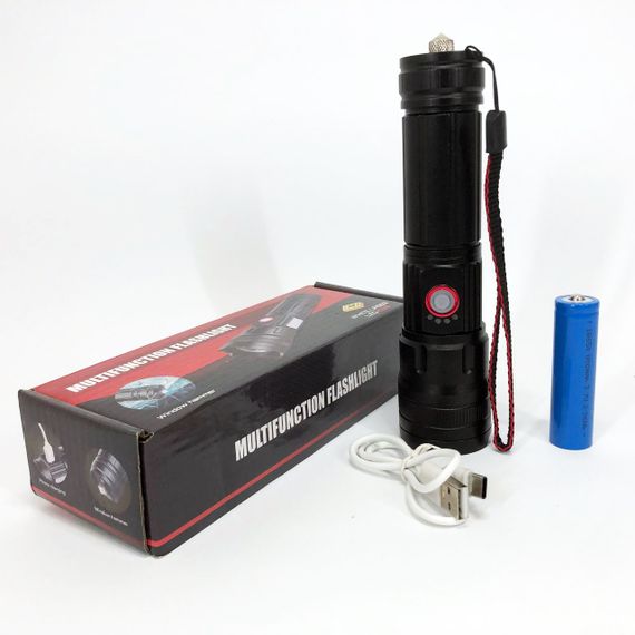 Перезаряджуваний ручний ліхтар, Яскравий тактичний ліхтарик, Військовий тактичний ліхтар JY-54 | Зображення 7