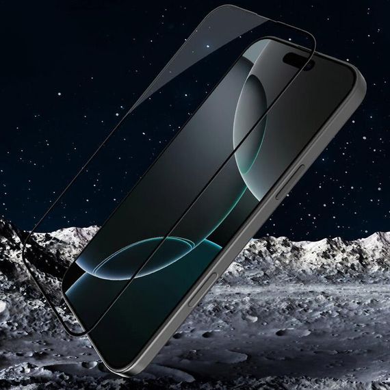 Захисне скло Nillkin (CP+ max 3D) (full glue) для Apple iPhone 16 (6.1") Чорний | Зображення 3