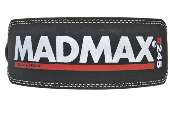 Пояс для важкої атлетики MadMax MFB-245 Full leather шкіряний Black S | Зображення 5
