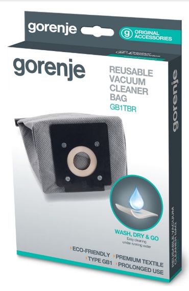 Текстильный мешок +входной фильтр GB1TBR/ для пылесосов Gorenje/моющийся (GB1TBR) | Зображення 2