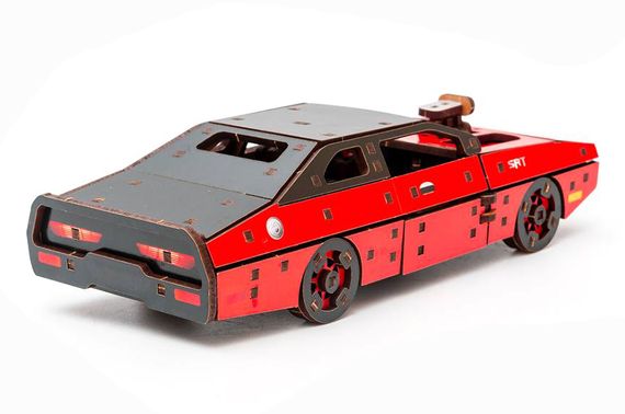 Конструктор Puz-62520 "Fast Furious" дерев'яний, 125 дет., червоний колір, розмір моделі 21х8х5 см PuzzleOk | Зображення 5