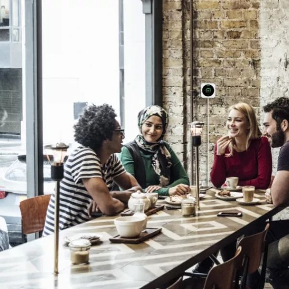 Аналізатор якості повітря, монітор ризику передачі інфекцій повітряним шляхом, датчик CO₂ температури вологості Honeywell | Зображення 7