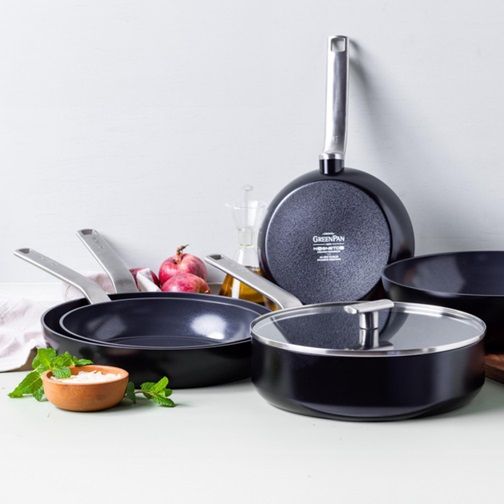 Сотейник із кришкою GreenPan Evolution CC007086-001 26 см 3.7 л чорний | Зображення 6